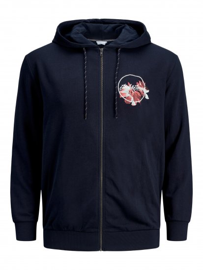 Jack & Jones Califlomax Sweat Hood Navy blazer - Sweaters & hoodies - Sweaters & Hoodies Grote Maten Heren