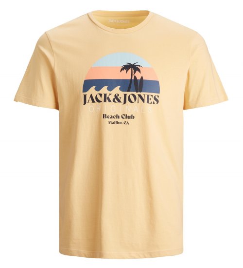 Jack & Jones Cabana T-Shirt Sahara Sun - T-shirts - Grote Maten T-shirts Heren