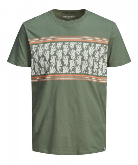 Jack & Jones Sunnys Tee Sea Spray - T-shirts - Grote Maten T-shirts Heren