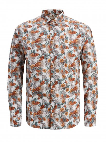 Jack & Jones Blagraduation Shirts White - Overhemden - Overhemden Grote Maten Heren