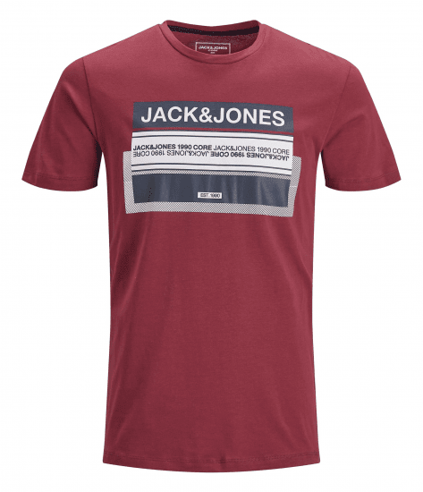 Jack & Jones Booster T-shirt Sun-Dried Tomato - T-shirts - Grote Maten T-shirts Heren