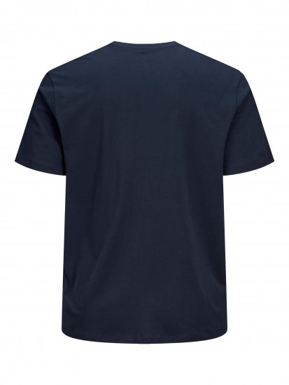 Jack & Jones Preston Crew Neck T-Shirt Navy - T-shirts - Grote Maten T-shirts Heren