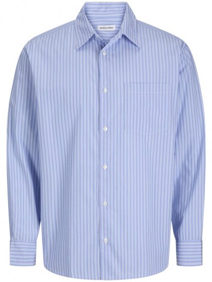 Jack & Jones Cody Poplin Long Sleeve Shirt Windsurfer - Overhemden - Overhemden Grote Maten Heren