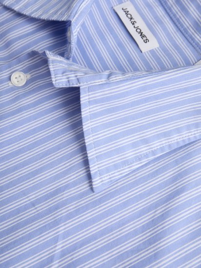 Jack & Jones Cody Poplin Long Sleeve Shirt Windsurfer - Overhemden - Overhemden Grote Maten Heren