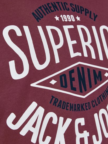 Jack & Jones JJELOGO TEE Hawthorn Rose - T-shirts - Grote Maten T-shirts Heren