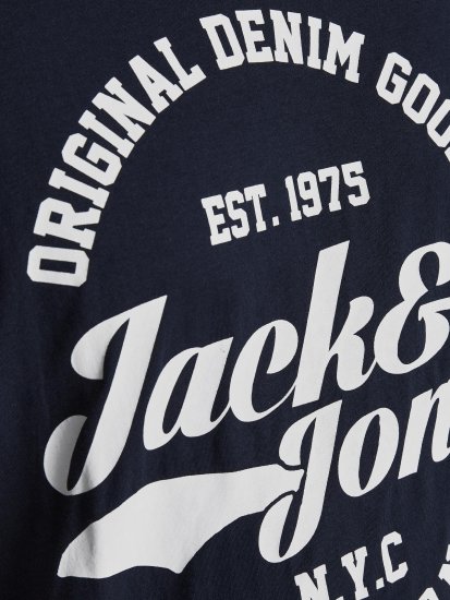 Jack & Jones JJERAFA TEE Navy - T-shirts - Grote Maten T-shirts Heren