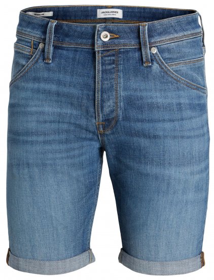 Jack & Jones JJIRICK JJFOX Shorts Blue Denim - Korte broeken - Grote Maten Korte Broeken Heren