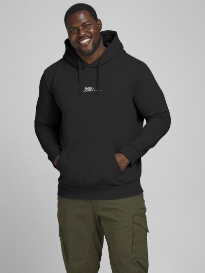 Jack & Jones JPRBLABOOSTER SWEAT Black - Sweaters & hoodies - Sweaters & Hoodies Grote Maten Heren