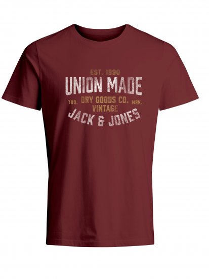 Jack & Jones JPRBLUBOOSTER TEE Red - T-shirts - Grote Maten T-shirts Heren