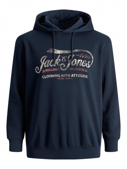 Jack & Jones JPRBLUBOOSTER SWEAT Hoodie Navy - Sweaters & hoodies - Sweaters & Hoodies Grote Maten Heren