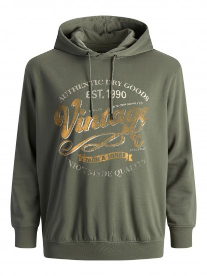 Jack & Jones JPRBLUBOOSTER SWEAT Hoodie Khaki - Sweaters & hoodies - Sweaters & Hoodies Grote Maten Heren