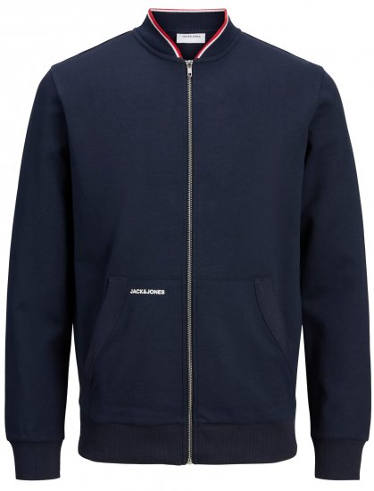 Jack & Jones JJAIDEN ZIP Sweater Navy - Sweaters & hoodies - Sweaters & Hoodies Grote Maten Heren