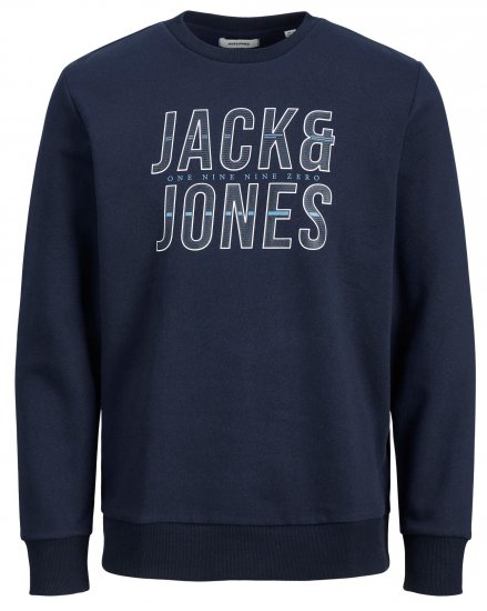 Jack & Jones JJXILO Sweat Navy - Sweaters & hoodies - Sweaters & Hoodies Grote Maten Heren