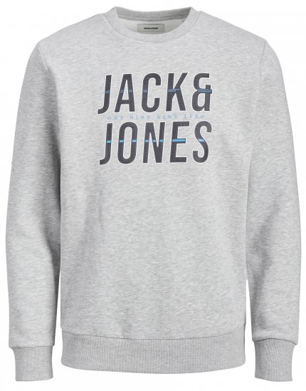 Jack & Jones JJXILO Sweat Light Grey - Sweaters & hoodies - Sweaters & Hoodies Grote Maten Heren