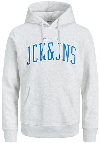 Jack & Jones JJCEMB Hoodie White - Sweaters & hoodies - Sweaters & Hoodies Grote Maten Heren