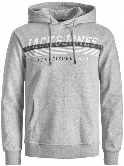 Jack & Jones JJIRON Hoodie Grey - Sweaters & hoodies - Sweaters & Hoodies Grote Maten Heren