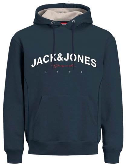 Jack & Jones JORFRIDAY Hoodie Navy - Sweaters & hoodies - Sweaters & Hoodies Grote Maten Heren