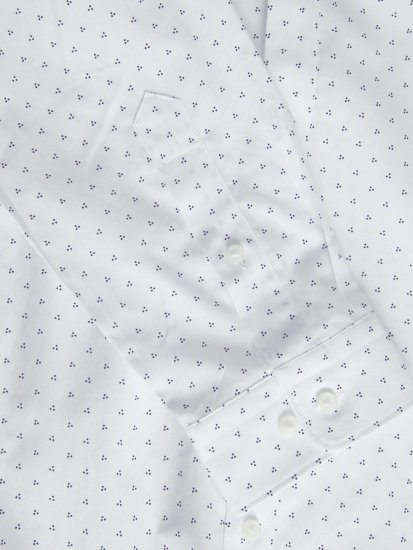 Jack & Jones JPRBLACARDIFF Print Shirt LS White - Overhemden - Overhemden Grote Maten Heren