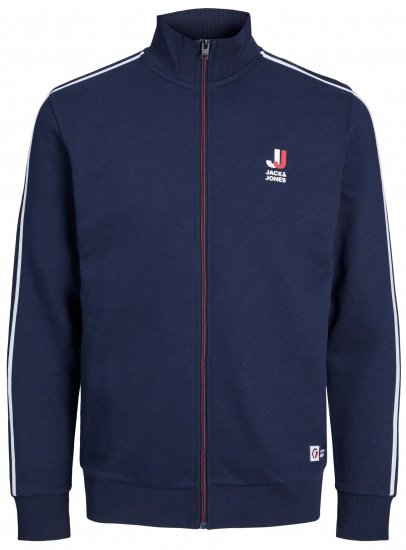 Jack & Jones JCOLOGAN ZIP Sweater Navy - Sweaters & hoodies - Sweaters & Hoodies Grote Maten Heren