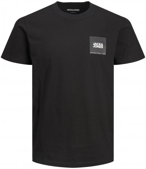 Jack & Jones JJLOCK TEE Black - T-shirts - Grote Maten T-shirts Heren