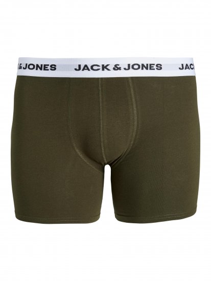 Jack & Jones BASIC White WB Trunks 5-Pack Green - Ondergoed & zwem - Grote Maten Ondergoed Heren
