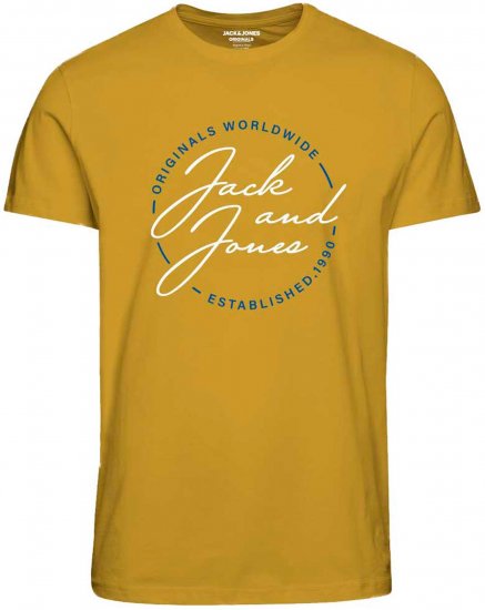 Jack & Jones JORJERRYS TEE Yellow - T-shirts - Grote Maten T-shirts Heren