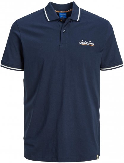 Jack & Jones JORPAUL TONS Polo shirt Navy - Polo shirts - Grote Maten Poloshirts Heren