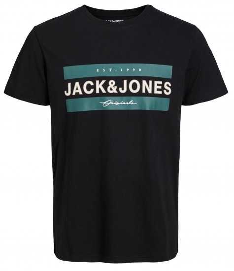 Jack & Jones JORFRIDAY T-Shirt Black - T-shirts - Grote Maten T-shirts Heren