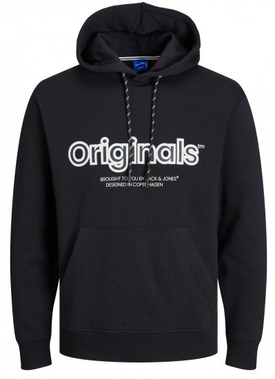 Jack & Jones JORLAKEWOOD Hoodie Black - Sweaters & hoodies - Sweaters & Hoodies Grote Maten Heren