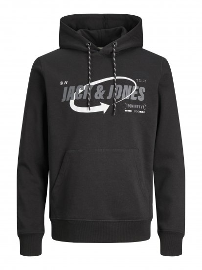 Jack & Jones JCOBLACK SWEAT HOODIE Black - Sweaters & hoodies - Sweaters & Hoodies Grote Maten Heren
