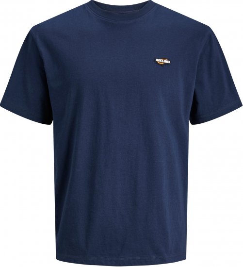 Jack & Jones JCOBLACK TEE SS CREW NECK Sky captain - T-shirts - Grote Maten T-shirts Heren
