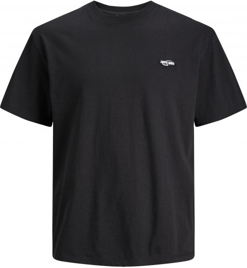 Jack & Jones JCOBLACK TEE SS CREW NECK Black Bean - T-shirts - Grote Maten T-shirts Heren