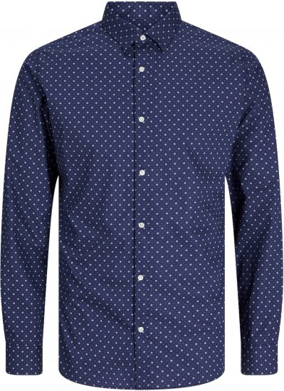 Jack & Jones JOE Dress Shirt LS Navy Blazer - Overhemden - Overhemden Grote Maten Heren