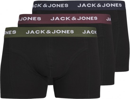 Jack & Jones JACARON Trunks 3-Pack Black - Ondergoed & zwem - Grote Maten Ondergoed Heren