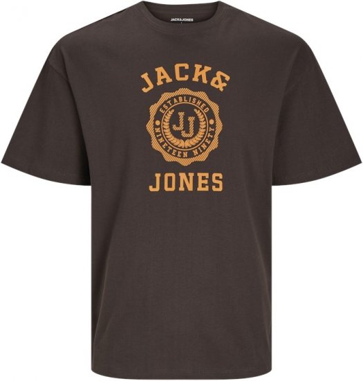 Jack & Jones VICTO T-Shirt Brown - T-shirts - Grote Maten T-shirts Heren