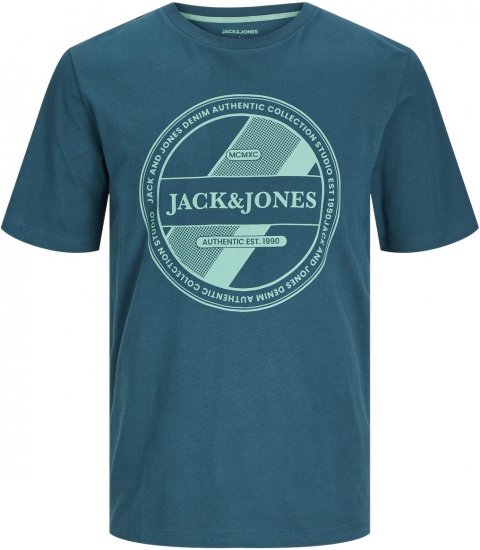 Jack & Jones JJRIO T-Shirt Deep Teal - T-shirts - Grote Maten T-shirts Heren