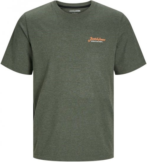 Jack & Jones ERIK T-Shirt Kombu Green - T-shirts - Grote Maten T-shirts Heren