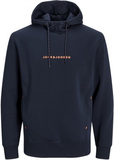 Jack & Jones TREE Hoodie Navy Blazer - Sweaters & hoodies - Sweaters & Hoodies Grote Maten Heren