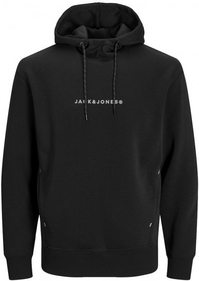 Jack & Jones TREE Hoodie Black - Sweaters & hoodies - Sweaters & Hoodies Grote Maten Heren