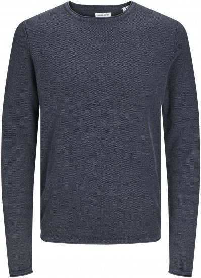 Jack & Jones JJDEAN Knitted Sweater Navy Blazer - Sweaters & hoodies - Sweaters & Hoodies Grote Maten Heren