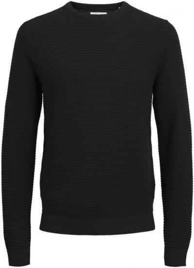 Jack & Jones OTTO Knitted Sweater Black - Sweaters & hoodies - Sweaters & Hoodies Grote Maten Heren