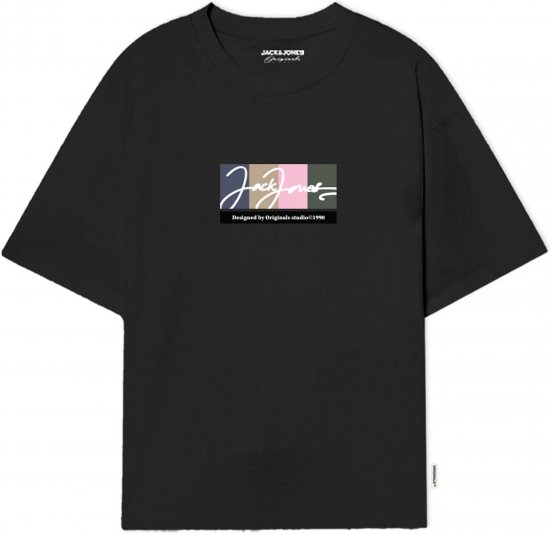 Jack & Jones Portland T-Shirt Black - T-shirts - Grote Maten T-shirts Heren