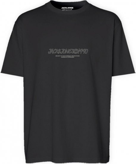 Jack & Jones JORBRONX T-Shirt Black - T-shirts - Grote Maten T-shirts Heren