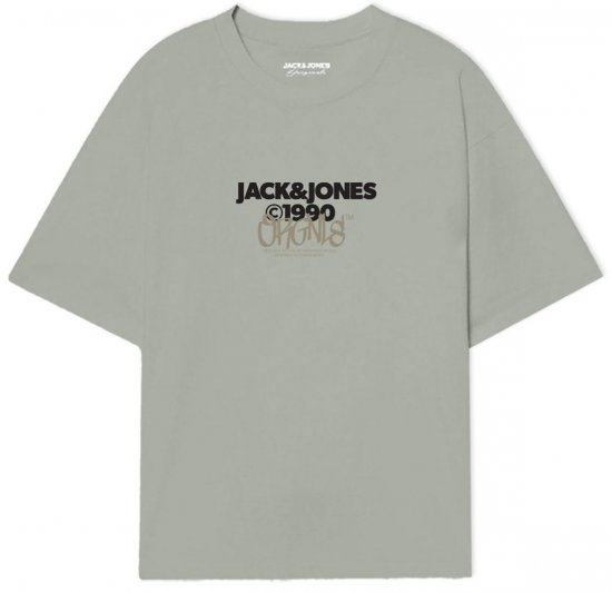 Jack & Jones JORBUSHWICK T-Shirt Mineral Gray - T-shirts - Grote Maten T-shirts Heren
