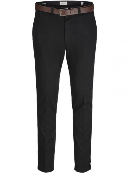 Jack & Jones Marco Franco Chino With Belt Black - Jeans & broeken - Jeans & Broeken Grote Maten Heren