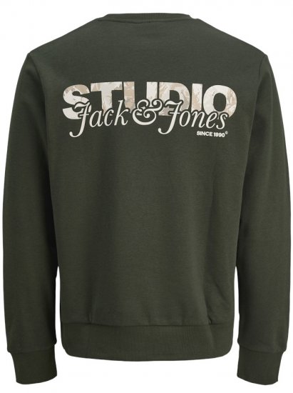 Jack & Jones Yuki Back Print Crew Neck Sweatshirt Duffel Bag - Sweaters & hoodies - Sweaters & Hoodies Grote Maten Heren