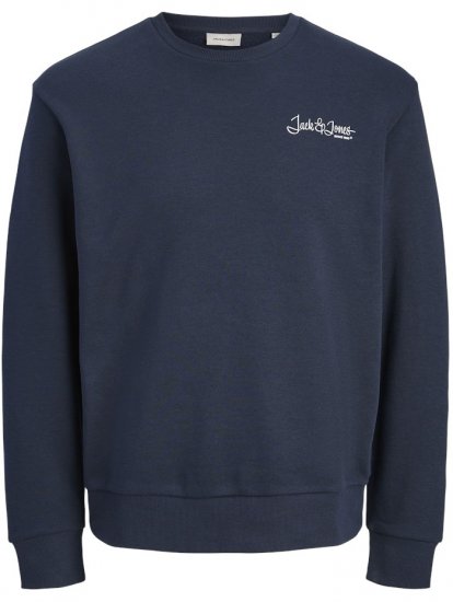 Jack & Jones Yuki Back Print Crew Neck Sweatshirt Sky Captain - Sweaters & hoodies - Sweaters & Hoodies Grote Maten Heren