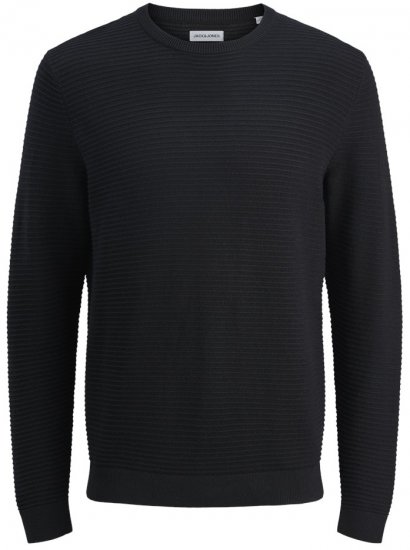 Jack & Jones Otto Crew Neck Knit Pullover Black - Sweaters & hoodies - Sweaters & Hoodies Grote Maten Heren