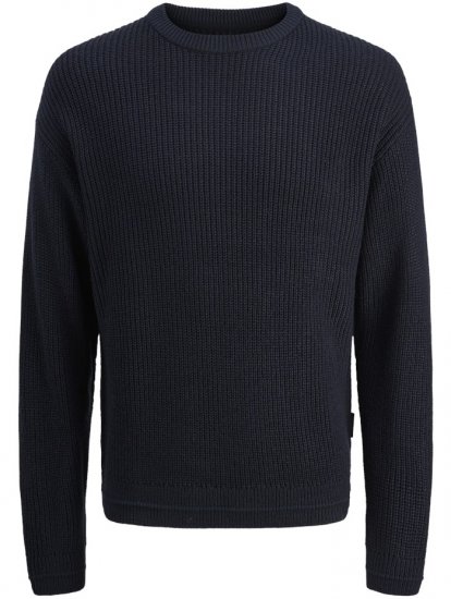 Jack & Jones Kaito Knit Crew Neck Pullover Sky Captain - Sweaters & hoodies - Sweaters & Hoodies Grote Maten Heren