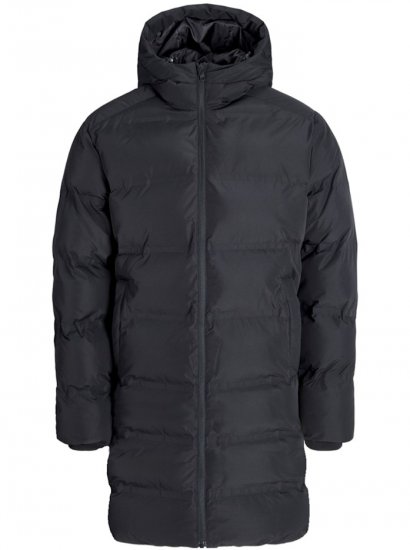 Jack & Jones Soho Long Puffer Jacket Black - Jassen - Grote Maten Herenjassen